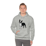 Boston Terrier Unisex Heavy Blend™ Hooded Sweatshirt, S - 5XL, 12 Colors, Cotton/Polyester, FREE Shipping, Made in USA!!