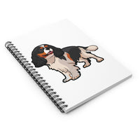 Tricolor Cavalier King Charles Spaniel Spiral Notebook - Ruled Line, Journal