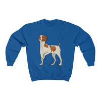 Brittany Dog Unisex Heavy Blend Crewneck Sweatshirt, S-2XL, 7 Colors, Made in the USA!!