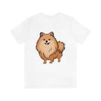 Pomeranian Unisex Jersey Short Sleeve Tee, Made in USA