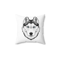Siberian Husky Spun Polyester Square Pillow, FREE Shipping, Made in USA!!