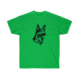 German Shepherd Unisex Ultra Cotton Tee, S - 3 XL, 12 Colors, 100% Cotton, Light Fabric, FREE Shipping, Made in USA!!