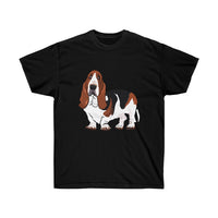 Basset Hound Unisex Ultra Cotton Tee, S - 5XL, 10 Colors, FREE Shipping, Made in USA!!