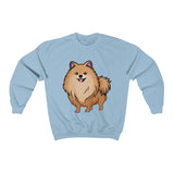 Pomeranian Unisex Heavy Blend™ Crewneck Sweatshirt, Made in USA