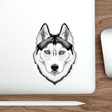 Siberian Husky Die-Cut Stickers, Water Resistant Vinyl, 5 Sizes, Matte Finish, Indoor/Outdoor, FREE Shipping, Made in USA!!