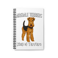 Airedale Terrier Spiral Notebook - Ruled Line, Journal