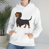 Dachshund Unisex Heavy Blend™ Hooded Sweatshirt, S - 5XL, 13 Colors, Cotton/Polyester, FREE Shipping, Made in USA!!