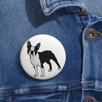 Boston Terrier Custom Pin Buttons