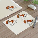 Cavalier King Charles Spaniel Sticker Sheets, 2 Image Sizes, 3 Image Surfaces, Water Resistant Vinyl, FREE Shipping, Made in USA!!