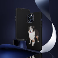 Miniature American Shepherd Tough Cell Phone Cases, Samsung, iPhone, Two Layered Case, Impact Resistant, FREE Shipping, Made in USA!!