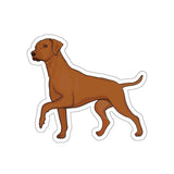 Rhodesian Ridgeback Die-Cut Stickers, 5 Sizes, Matte Finish, Water Resistant Vinyl, Indoor/Outdoor, FREE Shipping, Made in USA!!