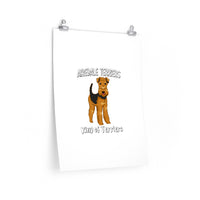 Airedale Terrier Premium Matte vertical posters