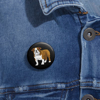 Bulldog Custom Pin Buttons