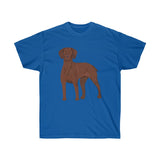 Vizsla Unisex Ultra Cotton Tee, 12 Colors, S - 5XL, FREE Shipping, Made in the USA!!