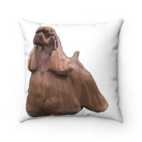 Cocker Spaniel Spun Polyester Square Pillow, 100% Polyester Cover, Double Sided Print, 4 Sizes