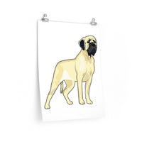 Mastiff Premium Matte vertical posters, 7 Sizes, Can Add Text, Personalization, Matte Finish, Made in the USA!!