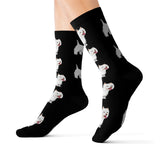 West Highland White Terrier Sublimation Socks, 3 Sizes, Polyester/Spandex, FREE Shipping, Made in USA!!