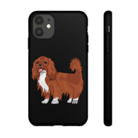 Ruby Cavalier King Charles Spaniel Tough Cases, Matte/Glossy, Outer Shell, 2 Layer Case For Protection, Over 30 Cases!!
