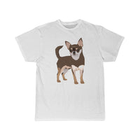 Chihuahua Men's Short Sleeve Tee, Preshrunk Cotton, S - 3XL, White or Black Color, Made in the USA!!