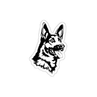 German Shepherd Die-Cut Stickers,  Water Resistant Vinyl, 5 Sizes, Matte Finish, Indoor/Outdoor, FREE Shipping, Made in USA!!