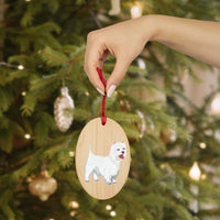 West Highland White Terrier Wooden Ornaments, 6 Shapes, Solid Wood, Magnetic Back, FREE Shipping, Made in USA!!