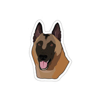 Belgian Malinois Die-Cut Stickers, Water Resistant Vinyl, 5 Sizes, Matte Finish, Indoory/Outdoor, FREE Shipping, Made in USA!!