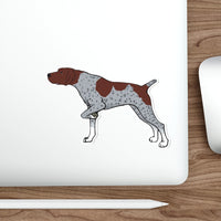 German Shorthaired Pointer Die-Cut Stickers, 5 Image Sizes, Water Resistant Vinyl, Indoor/Outdoor, FREE Shipping, Made in USA!!