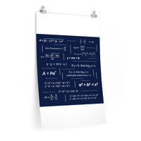 Math Cheat Sheet, Back to School Premium Matte vertical posters