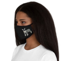 Miniature Schnauzer Fitted Polyester Face Mask