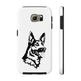 German Shepherd Case Mate Tough Phone Cases, Over 30 Sizes, Impact Resistant, Rubber Liner, FREE Shipping, Made in USA!!
