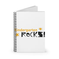 Kindergarten Rocks, Back to School Spiral Notebook - Ruled Line