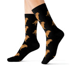 Chesapeake Bay Retriever Sublimation Socks, 3 Sizes, Polyester/Spandex, Cushioned Bottoms, FREE Shipping, Made in USA!!
