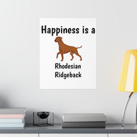 Rhodesian Ridgeback Premium Matte Vertical Posters, 7 Sizes, Matte Finish, Indoor Use, FREE Shipping, Made in USA!!