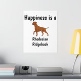 Rhodesian Ridgeback Premium Matte Vertical Posters, 7 Sizes, Matte Finish, Indoor Use, FREE Shipping, Made in USA!!