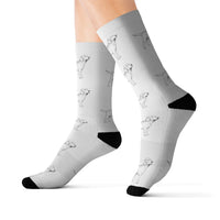 Labrador Retriever Sublimation Socks, 3 Sizes, Polyester/Spandex, FREE Shipping, Made in USA!!