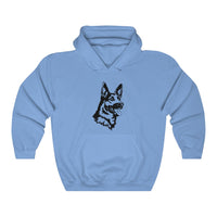 German Shepherd Unisex Heavy Blend Hooded Sweatshirt, S - 5XL, Cotton/Polyester, FREE Shipping, Made in USA!!
