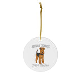 Airedale Terrier Ceramic Ornaments