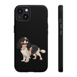 Tricolor Cavalier King Charles Spaniel Tough Cell Phone Cases, Glossy/Matte, Google, Samsung, iPhone, FREE Shipping, Made in USA!!
