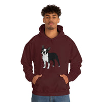 Boston Terrier Unisex Heavy Blend™ Hooded Sweatshirt, S - 5XL, 12 Colors, Cotton/Polyester, FREE Shipping, Made in USA!!