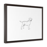 Labrador Retriever Horizontal Framed Premium Gallery Wrap Canvas