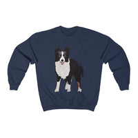 Border Collie Unisex Heavy Blend™ Crewneck Sweatshirt, Cotton/Polyester, Loose Fit, FREE Shipping, Made in the USA!!