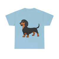 Dachshund Unisex Heavy Cotton Tee, S - 5XL, 12 Colors, Light Fabric, FREE Shipping, Made in USA!!