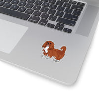Ruby Cavalier King Charles Spaniel Kiss-Cut Stickers, 4 Sizes, White or Transparent, Indoor Use, Not Waterproof, FREE Shipping, Made in the USA!!