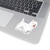 West Highland White Terrier Kiss-Cut Stickers, 4 Sizes, Vinyl with 3M Glue, FREE Shipping, Made in USA!!