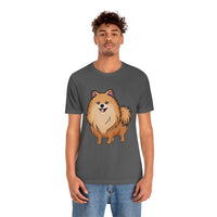 Pomeranian Unisex Jersey Short Sleeve Tee, Made in USA