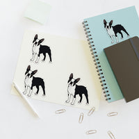 Boston Terrier Sticker Sheets, 2 Image Sizes, 3 Image Surfaces, Water Resistant Vinyl, FREE Shipping, Made in USA!!
