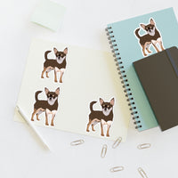 Chihuahua Sticker Sheets, Matte Finish, Water Resistant Vinyl, Indoor & Outdoor Use,  FREE Shipping, Made in the USA!!