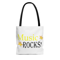 Music Rocks Tote Bag