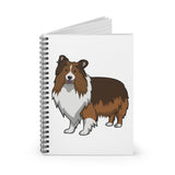 Shetland Sheepdog Spiral Notebook - Ruled Line
