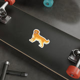 Golden Retriever Die-Cut Stickers, Water Resistant Vinyl, 5 Sizes, Matte Finish, Indoor/Outdoor, FREE Shipping, Made in USA!!